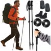 Palica na Nordic Walking Fit4Med teleskopická, čierna, 3-dielna, 105-135 cm