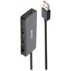 Lindy 42986 hub USB 2.0 480 Mbit/s Čierna (42986)