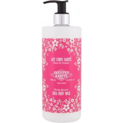 Institut Karité Shea Body Milk Cherry Blossom hydratačné telové mlieko s vôňou čerešňových kvetov 500 ml pre ženy