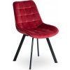 JAKS Jedálenská stolička červená velúr Rick