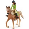 Schleich 42542 Sarah s pohyblivými klouby na koni