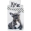 Jerry Fabrics bavlna obliečky Bulldog 140x200 70x90