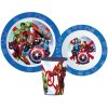 Stor · Sada plastového riadu Avengers - MARVEL - s kelímkom - 3 dielna súprava