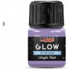 Akrylová farba 30 ml, svieti v tme, fialová