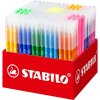 Vláknová fixka STABILO Trio A-Z - 240 ks box - 20 rôznych farieb