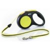 Flexi navíjacie vodítko Neon S lanko 5m/12 kg neónová