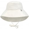 Detský klobúk Lassig Sun Protection Long Neck Hat sea salt 46-49 biela 46-49