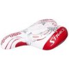 Sedlo CTM detské Jenny, červené, strieborné motýliky,16''