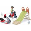 Set šmykľavka s vodnou hrou a elektronický trenažér KS Slide Life Smoby dĺžka šmyku 150 cm a odrážadlo motorka s gumenými kolesami