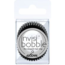 Invisibobble Tenká špirálová gumička do vlasov Invisibobble Slim 3 ks True Black