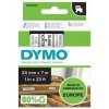 Dymo D1 53713, S0720930, 24mm x 7m čierna tlač / biely podklad, originálna páska