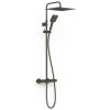 Sprchový systém TRES Over-Wall s termostatickou batériou čierny bronz 19038702KMB