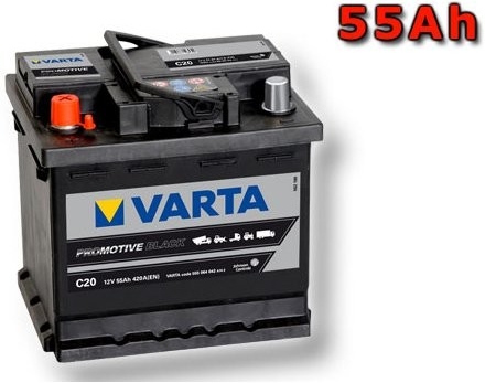 BATTERIE VARTA PROMOTIVE BLACK C20 12V 55AH 420A (EN) 555064V