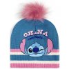 SunCity Dievčenská zimná čiapka s brmbolcom Lilo a Stitch motív Ohana