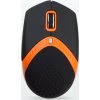 EXACTGAME AMEI AM-M101O/Ergonomická/Optická/1 600 DPI/Drátová USB/Černá-oranžová