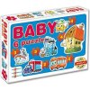 DOHANY Detské Baby puzzle pre deti na skladanie 16x17 modrá