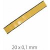 ZOP Krby 7720031 Žiaruvzdorná páska, šedá, samolepiaca ukončovacia, 20x0.1 mm (K - tkáčska väzba),metráž