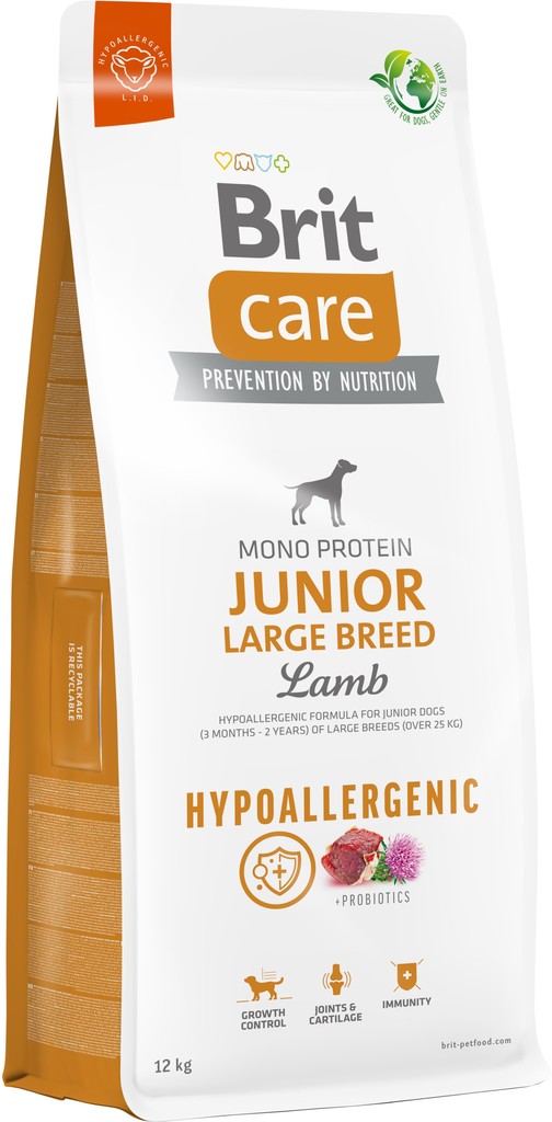 Brit Care Hypoallergenic Junior Large Breed Lamb 12 kg