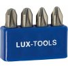 LUX-TOOLS Súprava bitov Classic PZ2 PZ3, 4-dielna