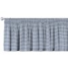 Dekoria Krátky záves na riasiacej páske, granátovo -biele malé káro, 130 x 40 cm, Quadro, 136-00
