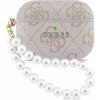 Guess PU 4G Classic Logo Pearl Strap Pouzdro pro AirPods Pro 3 Pink