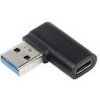 PremiumCord zahnutá 90° redukce USB-C Female na USB3.0 typ A Male kur31-26