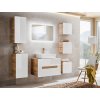 CMD Kúpeľňa ARUBA WHITE dub craft zlatý/biely lesk MDF/laminát x x