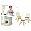 Smoby set detská kuchynka Cherry Kitchen a detský stolík Piknik s dvoma stoličkami KidChair Blue 310900-6