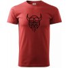 Viking logo - Klasické pánske tričko vyššej gramáže - XS ( Bordová )