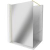 Mexen Kioto sprchová stena Walk-in 110 x 200 cm, zrkadlo 8 mm, zlato brúsené - 800-110-101-55-50