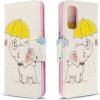 Peňaženkové puzdro Colored Drawing Pattern na Samsung Galaxy S20 Umbrella Elephant