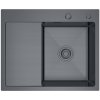 VELAZO VELAZO - Oceľový drez 58 x 48, grafit, s odkvapkávačom VELAZ5848RB