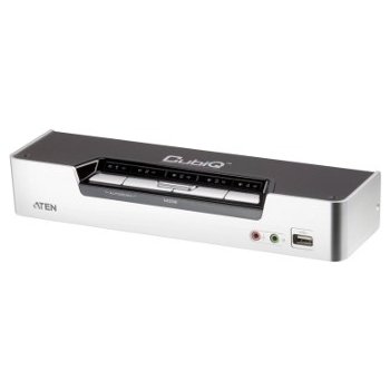 Aten CS-1794 4-Port HDMI USB 2.0 KVMP Switch, 4x HDMI Cables, 2-port Hub,HD Audio