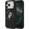Karl Lagerfeld MagSafe silikónové puzdro Karl&Choupette s krúžkom pre iPhone 17 Pro Max čierne (KLHMP17XSCMKCRHK)