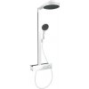 Sprchový systém Hansgrohe Rainfinity na stenu s termostatickou batériou matná biela 28742700