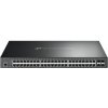 TPL TP-Link Omada SG3452P sieťový prepínač Riadený L2/L3 Gigabit Ethernet (10/100/1000) Podpora napájania cez Ethernet (PoE) 1U Čierna