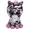 TY Beanie Boos flitrový ZOEY - zebra 15 cm