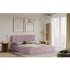 Posteľ MARSALA 120x200 ružová s úložným priestorom