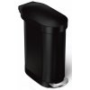 Úzky pedálový odpadkový kôš Simplehuman Slim – 45 l, matná čierna oceľ