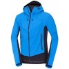 NORTHFINDER Pánska trekingová hybridná softshellová aktívna bunda CIRO- blueblack L