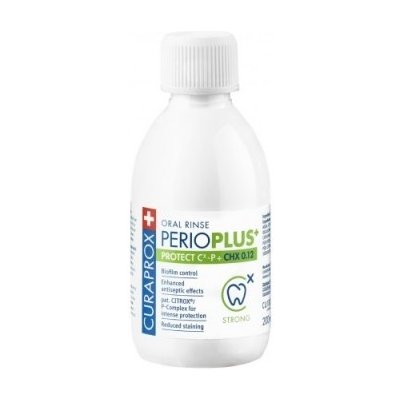 CURAPROX PERIO PLUS+ PROTECT CHX 0,12% ústna voda s chlórhexidínu a citroxom 1x200ml