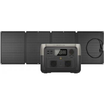 EcoFlow RIVER 2 Max + 110W solární panel 1ECOR623SP110