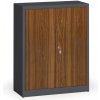 Alfa 3 Zvárané skrine s lamino dverami, 1150 x 920 x 400 mm, RAL 7016/orech