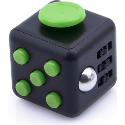 Fidget Cube antistresová kocka čierna / zelený od 5 € - Heureka.sk