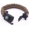 Paracordový náramok Survival Multi Farba: hnedá