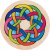 GOKI Drevené puzzle Hlavolam - kruh 16 dielikov