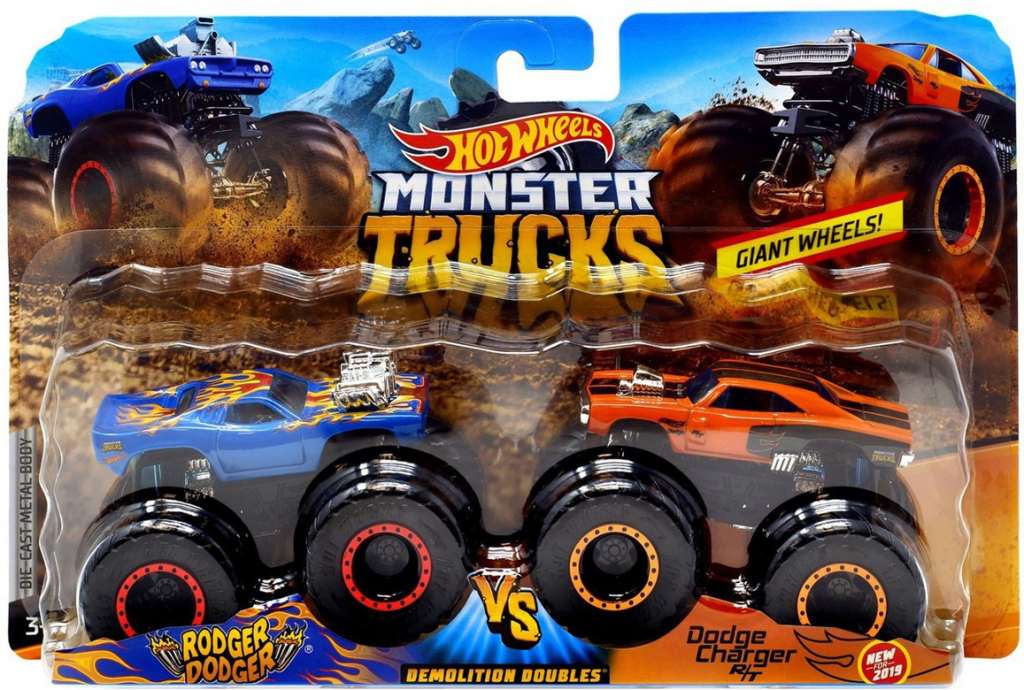 Mattel Hot Wheels Monster Trucks demolačné duo