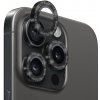 NORTHJO sklá s trblietavými rámčekmi na ochranu šošoviek zadného fotoaparátu pre iPhone 15 Pro / 15 Pro Max - čierna - možnosť vrátiť tovar ZADARMO do 30tich dní