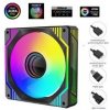 1stCOOL AURA EVO Mirror ARGB PWM 12cm čierny F12-AURA-EVO-B1