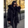 Čierna dámska zimná bunda parka s kapucňou Bolf 11Z8085A3